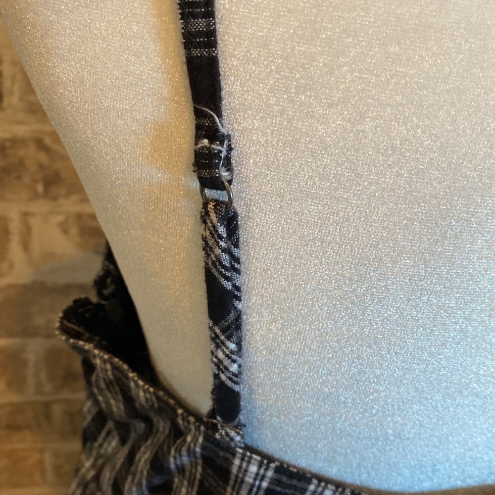 Hollister Black and White Plaid Midi Dress - Picture 8 of 14